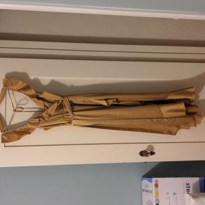 Samantha Ruffle Wrap Dress - True Gold Luxe